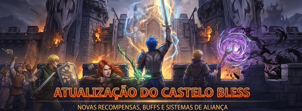 Atualização do Castelo Bless — novas recompensas, buffs e sistemas de aliança